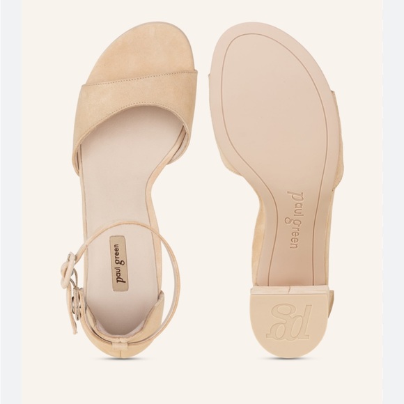 Paul Green Sandals - biscuit/light brown women size EUR 5.5 US 8 new no box - Picture 7 of 14